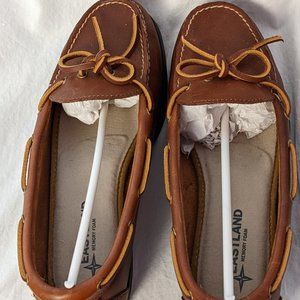 Eastland Yarmouth Tan Camp Moc Slip-on Women's Size 8 Memory Foam Insoles